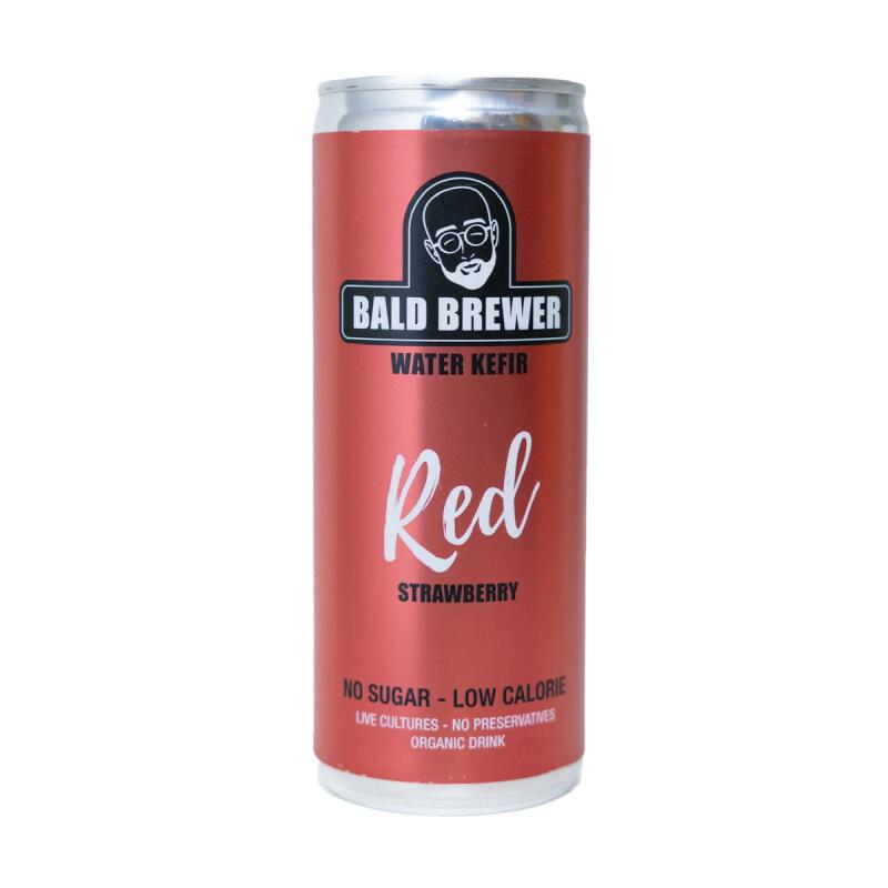 Waterkefir rood van Bald Brewer Excl.Statiegeld, 12 x 250 ml